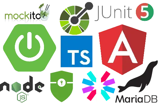 Logos of tech-stack.